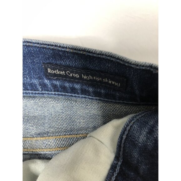 Citizens Of Humanity Rocket Crop Womens 27x26 Blue Denim Jeans High Rise Skinny - Picture 4 of 8